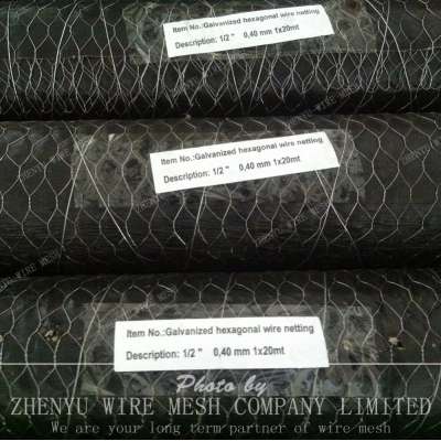 Galvanized Hexagonal Chicken Wire Mesh price (Hot Sale and Good Quality)